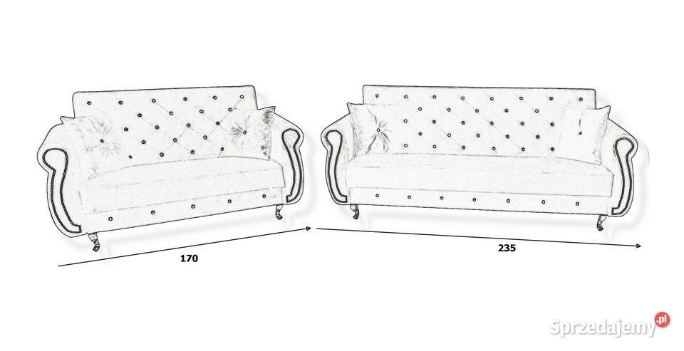 Zestaw Manchester 321 z funkcją spania pikowany Dom i Ogród Warszawa sprzedam
