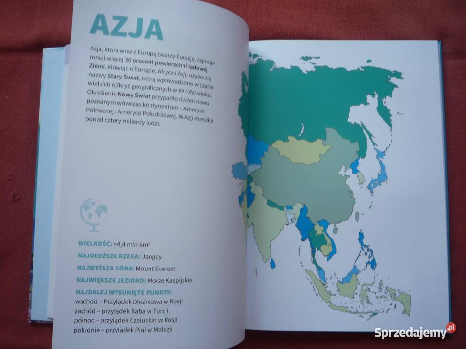 NOWA Encyklopedia kontynentów Kultura przyroda sprzedam