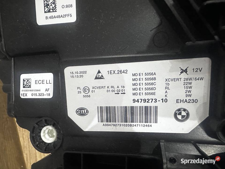 BMW 5 G30 Lampy Orgynal Hella Laser komplet Lampy przednie Oświetlenie Opole