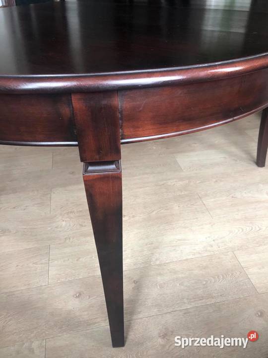 Duży stół rozkładany drewniany owalny 5w1 śląskie Gliwice
