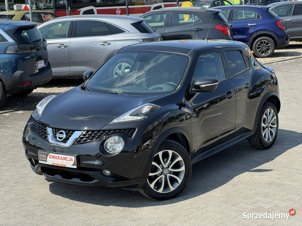 Nissan Juke FILMBezwypadkowyPanoramaNaviRoczna czarny Nissan wielkopolskie Suchy Las