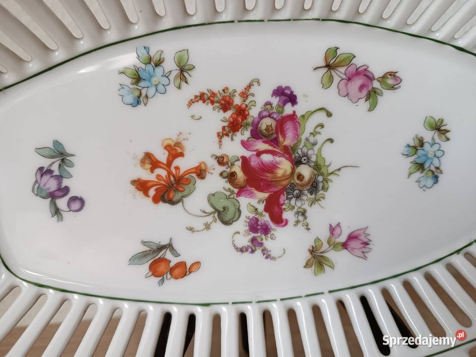 Ażurowy porcelanowy duży koszyczek Gorlice sprzedam