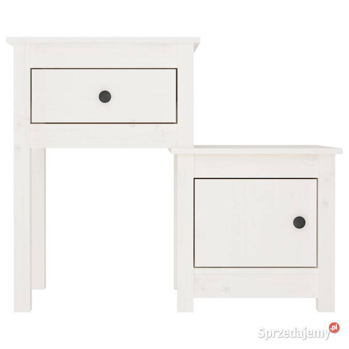 Szafki nocne 2 białe 795x38x655 lite drewno sprzedam