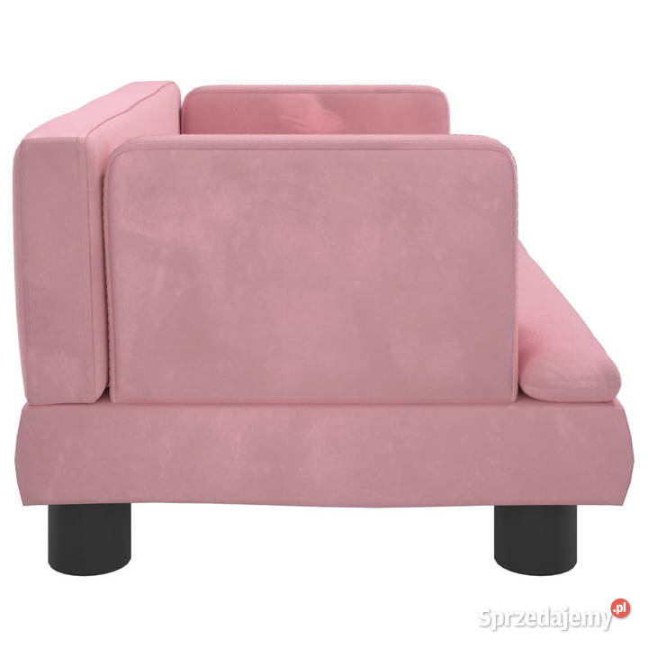 Sofa dzieci różowa 60x40x30 aksamit WM3196320 Warszawa