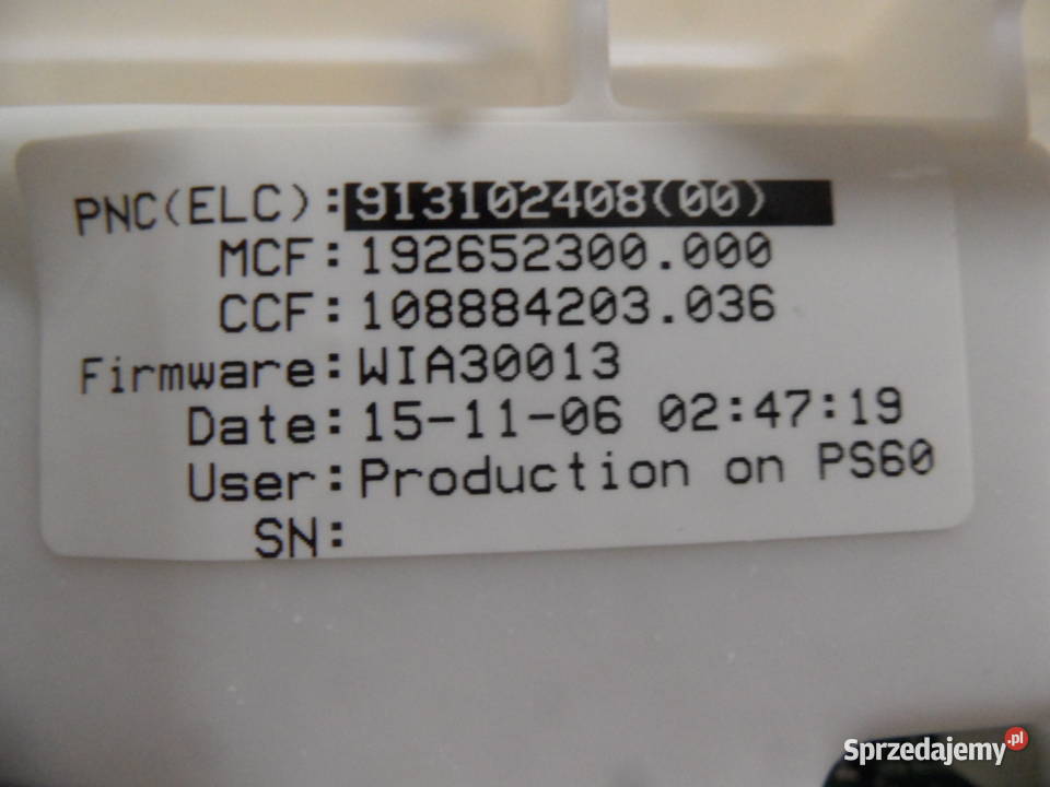 programator pralki electrolux EWT1264EKW świętokrzyskie Radlin