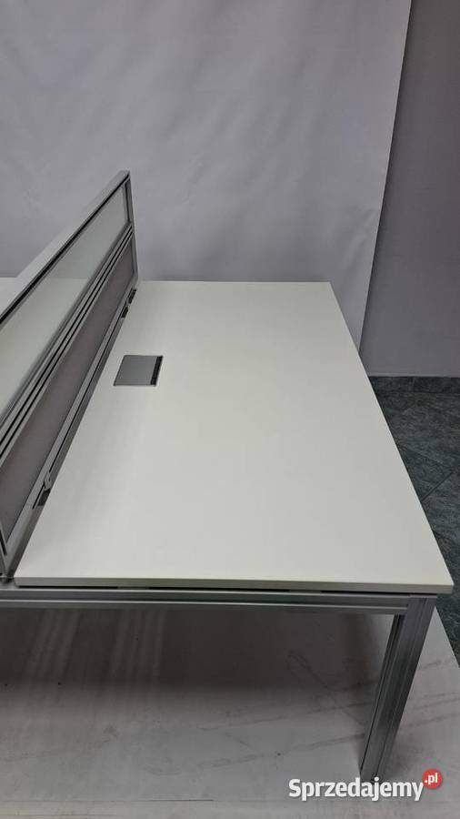 Biurko 2 stanowiskowe bench Balma 160x165 białe Poznań
