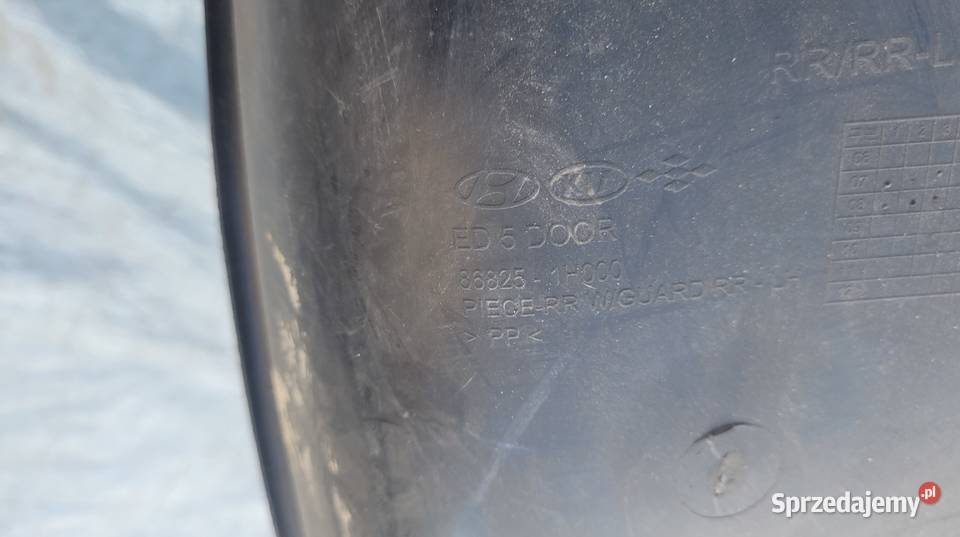 NADKOLE LEWE TYLNE TYŁ KIA CEED I HB 5D Nadkola Ruda Śląska