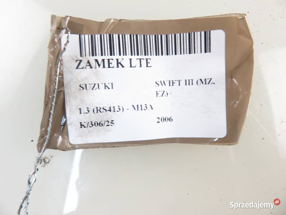 ZAMEK LEWY TYLNY SUZUKI SWIFT MK6 2 PIN Zamki, wkładki i kluczyki małopolskie