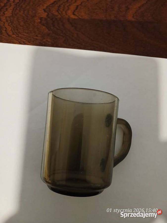 Kubekszklanka z uchem Arcorokc France kpl 6 brązowy Ostrołęka sprzedam