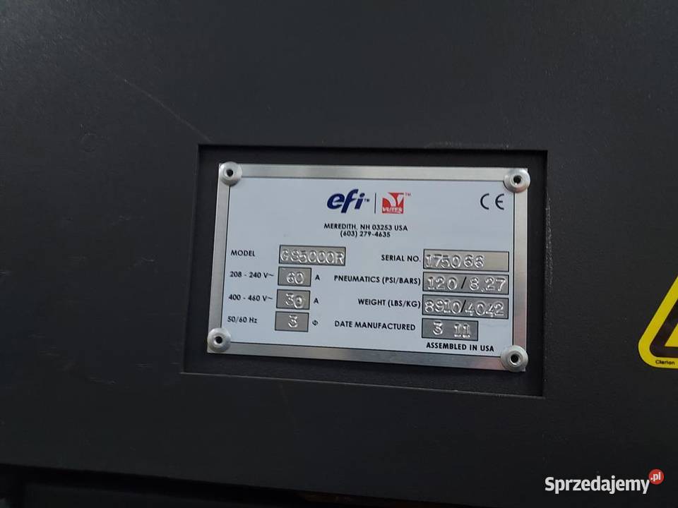 Drukarka szerokoformatowa EFI VUTEK GS 5000r UV Warszawa