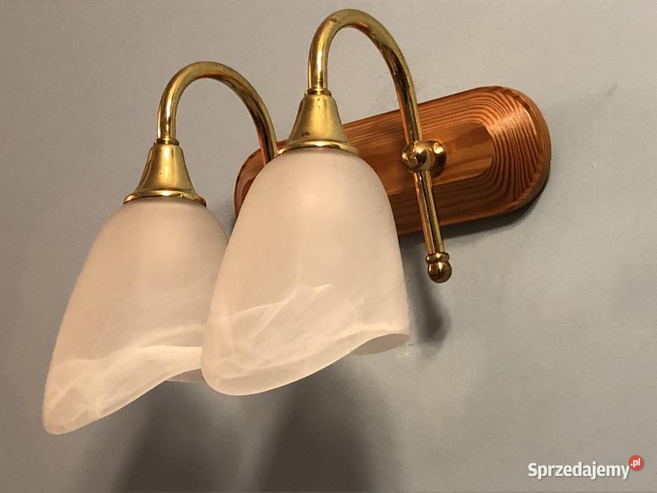 Kinkiet 2płomienny kolor złoty mosiądz na