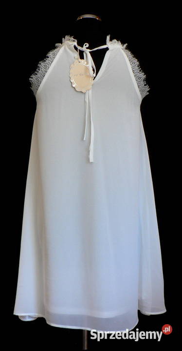 By Swan paris biała trapezowa sukienka S Łódź sprzedam