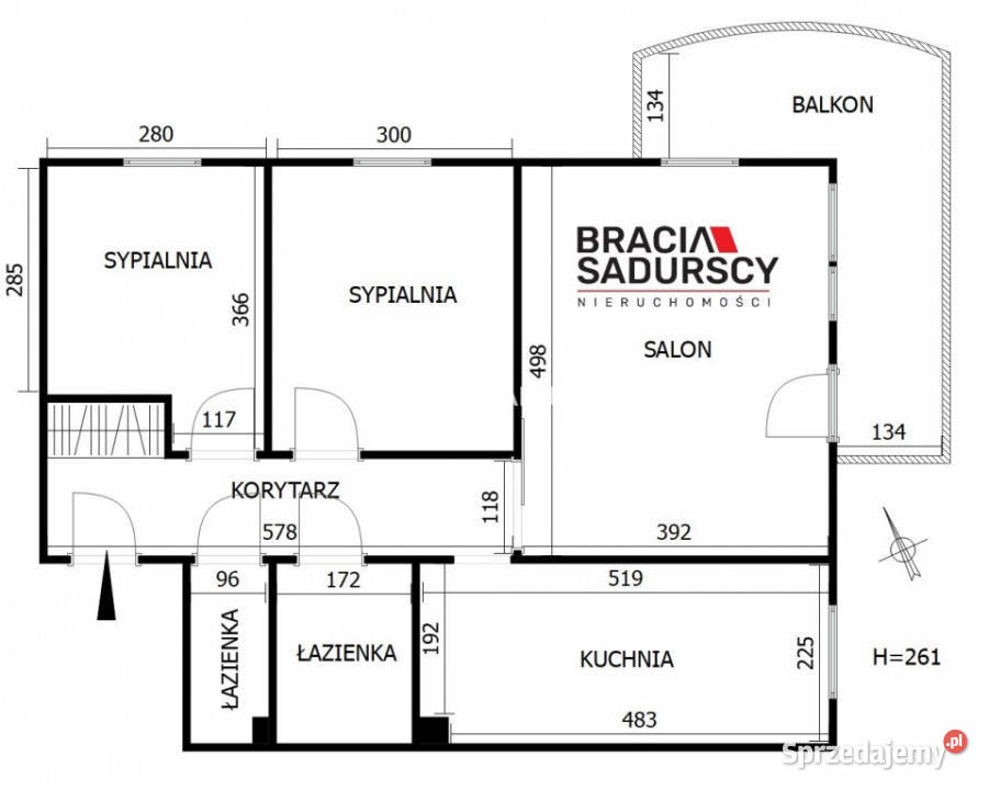 Mieszkanie 70m2 3pokojowe Kraków Chełmońskiego Wynajem