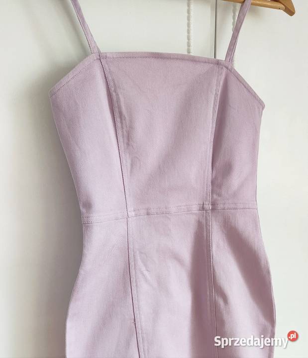Moni sukienka HM denim jeans XS 34 S 36 liliowa Szczecin sprzedam