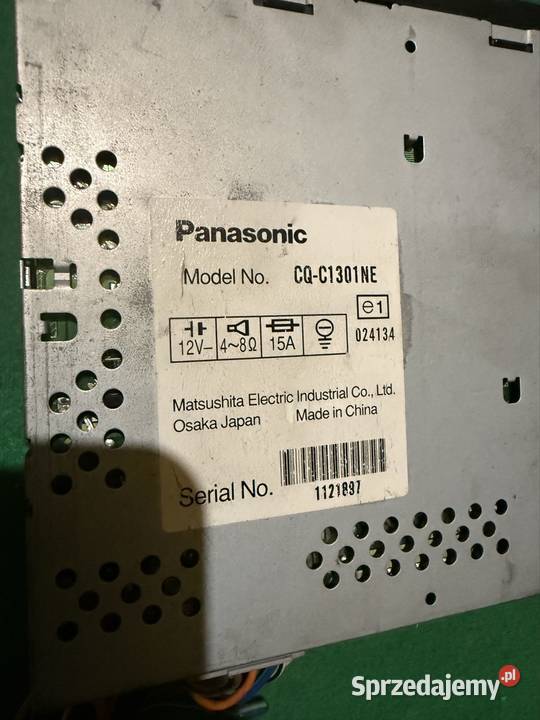 Radio samochódowe Panasonic CQC1301NE śląskie Mszana