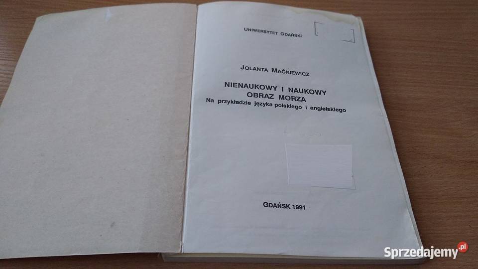 Nienaukowy i naukowy obraz morza Jolanta Książki naukowe i popularnonaukowe