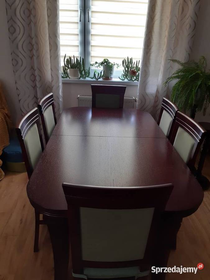 Stół rozsuwany + 6 krzeseł