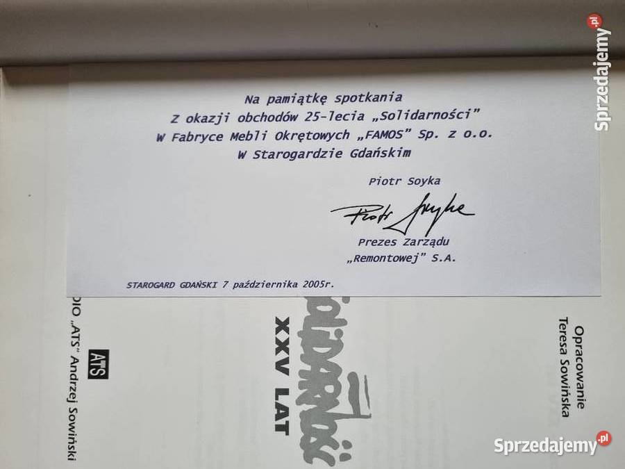 Solidarność Stocznia Gdańska kamizelka Album Solnica