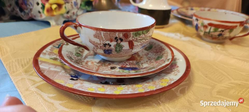Zestaw śniadaniowy średniej wielkości porcelana Wrocław sprzedam