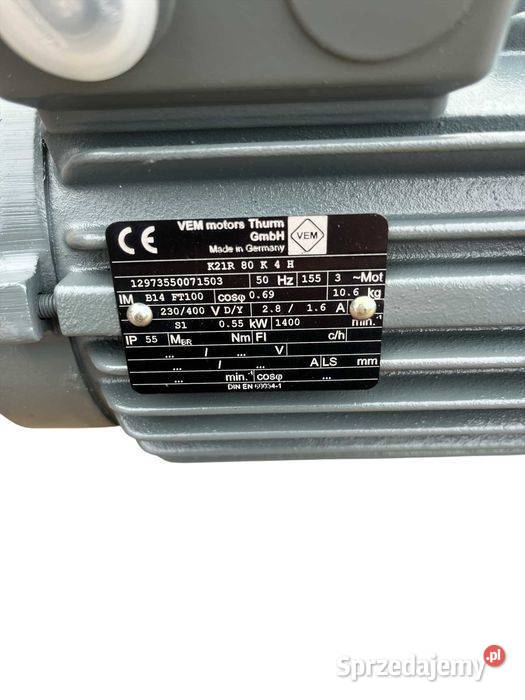 Silnik elektryczny VEMGermany 055kW 1400 obrmin Tuliszków