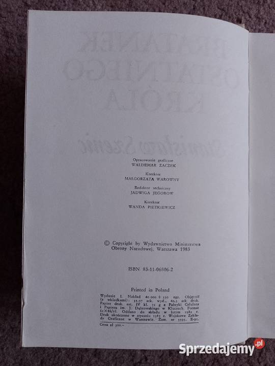 Stanisław Szenic Bratanek ostatniego króla Rzeszów