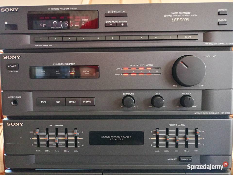 Wieża SONY Vintage Drawski Młyn