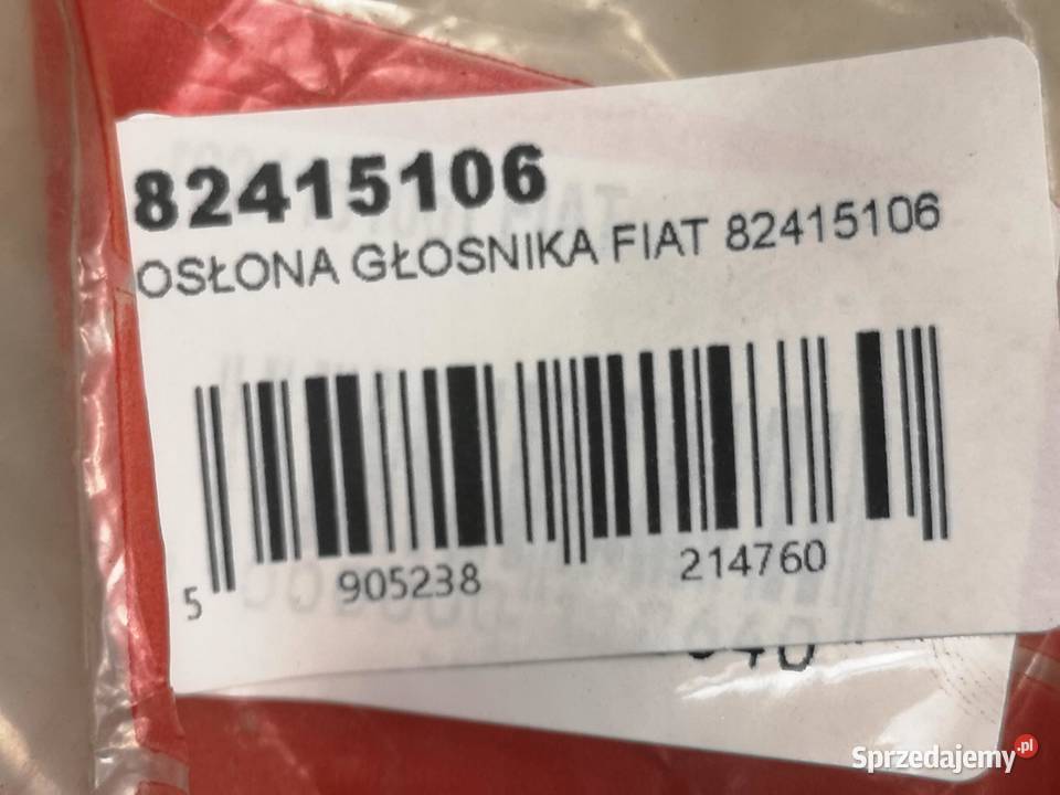 MASKOWNICA GŁOŚNIKA FIAT ALFA LANCIA 82415106 Osłony i zaślepki