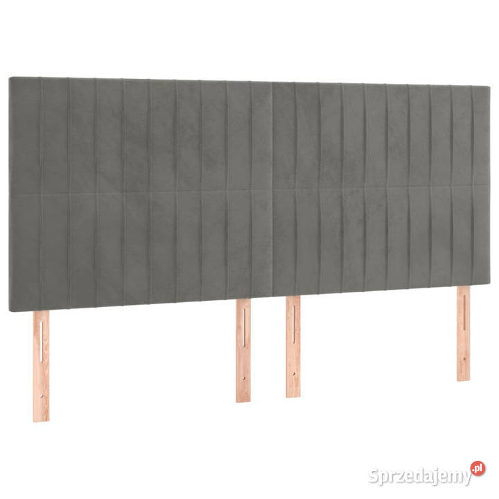 Zagłówek do łóżka z LED jasnoszary 160x5x118128 mazowieckie Warszawa