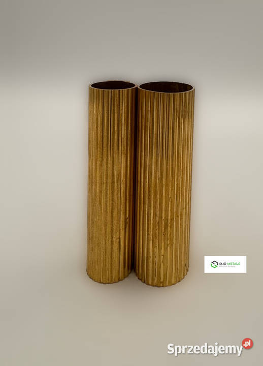 Rurki okrągłe ryflowane CuZn37 małopolskie Kraków