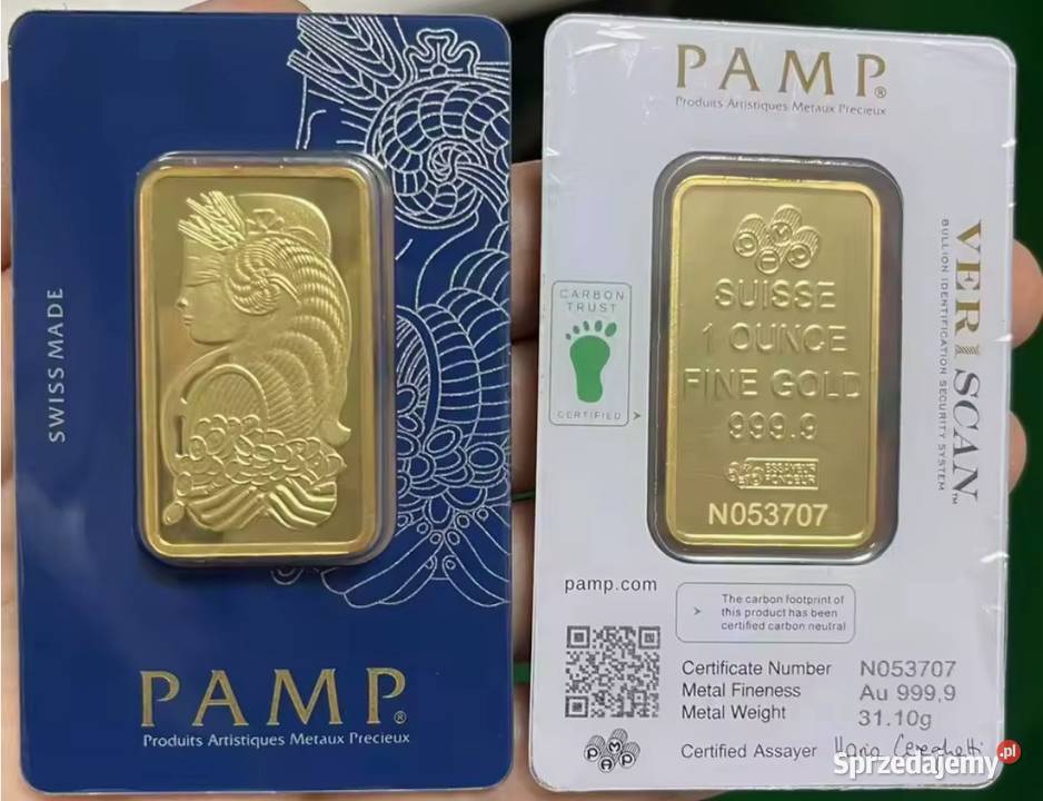 Sztabki REPLIKI złota 1 uncja Wrocław sprzedam