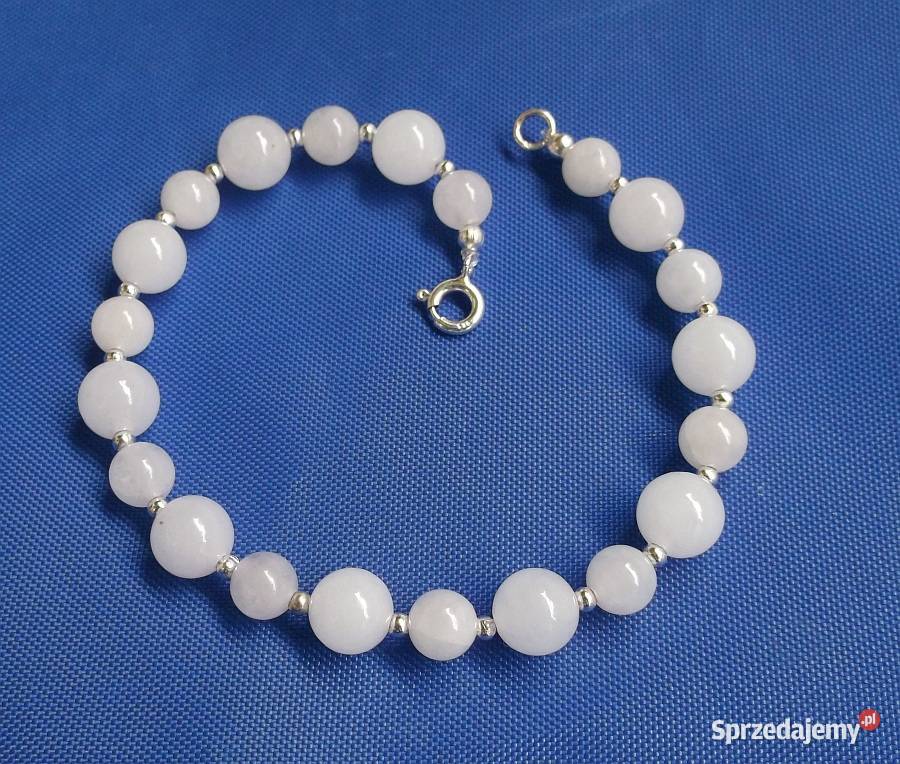 bransoletka z białego jadeitu Pozostałe podlaskie Suwałki