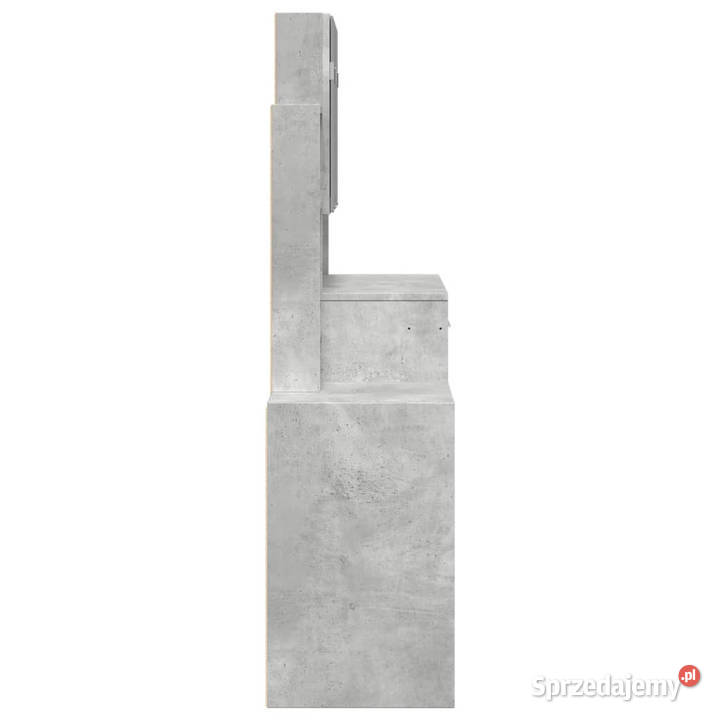 Toaletka z szafką szarość betonu 80x35x132 Toaletki Warszawa