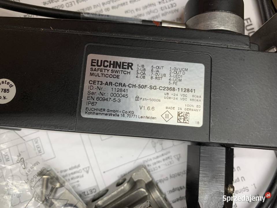 Euchner CET3 AR CRA CH 50F SG C2368 112841 Elektryka Warszawa