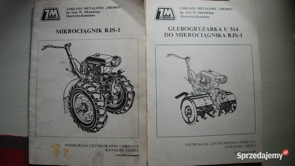 Mikrociągnik RJS1 MESKO uszkodzony Skubianka