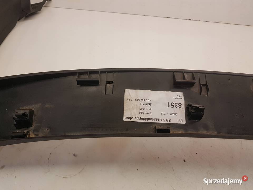 TAPICERKA KLAPY TYŁ AUDI A6 C7 AVANT 4G9867973 Przystajń