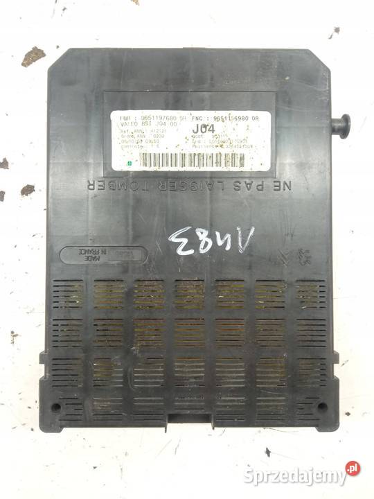 SKRZYNKA BSI 9651196980 J0400 Peugeot 307 I Skrzynki bezpieczników świętokrzyskie