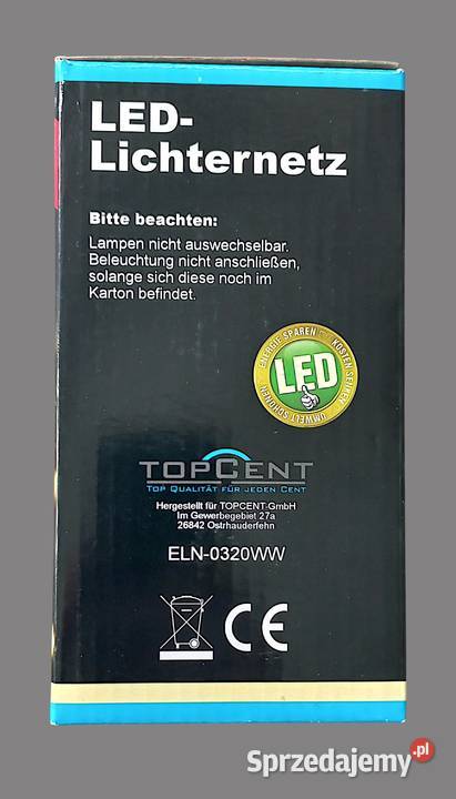 Lampki choinkowe siatka ledowa kurtyna led z 320 Chrzanów