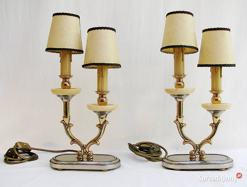 2 Lampki GLAMOUR inox mosiądz onyx Szczecinek sprzedam