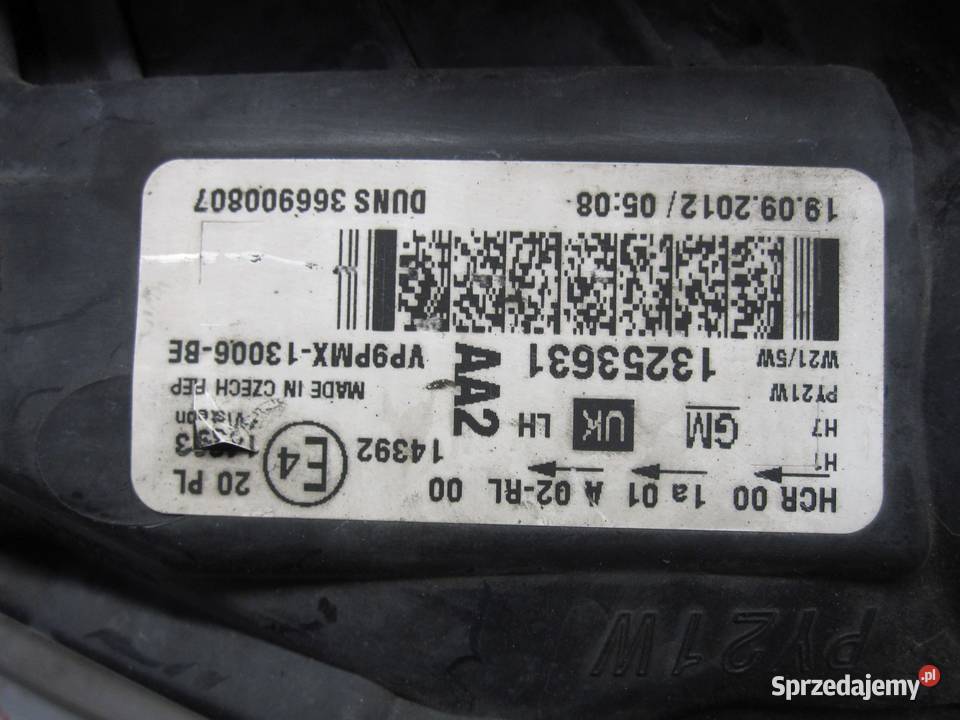 OPEL MERIVA B 13r lampa lewa przód ANGLIK Kielce