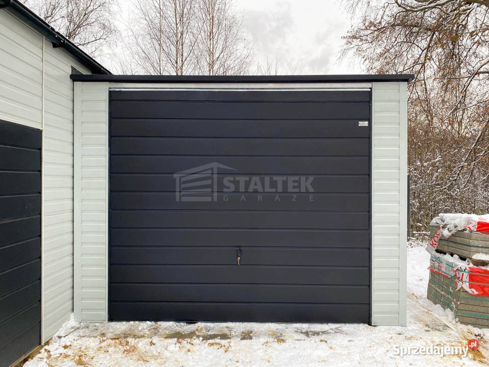 Garaz blaszany 35X5m brama drzwi biały spad w Stargard