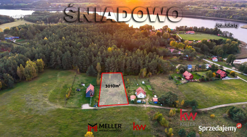 sprzedaży działki 3010m2 Śniadowo