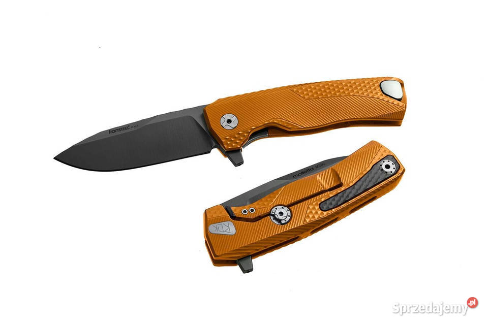 Nóż składany LionSteel Orange Aluminium Black Warszawa