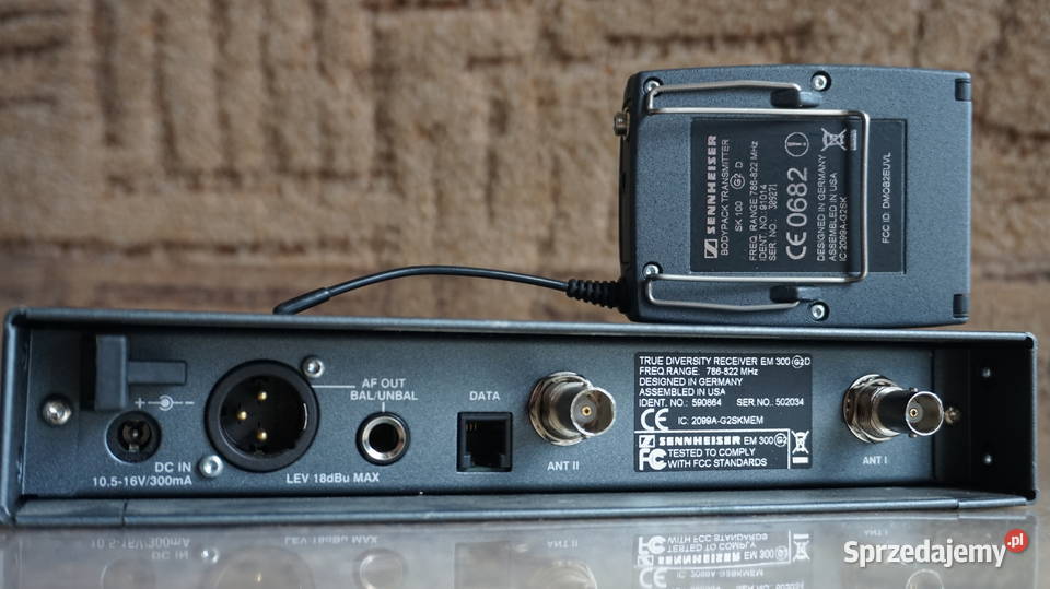 Sennheiser nadajnik SK100G2Dodbiornik EM300G2D zachodniopomorskie Mosty