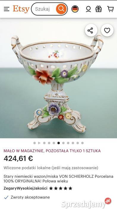 KOSZ NA STOPIE CG Schierholz 18801906  Pabianice