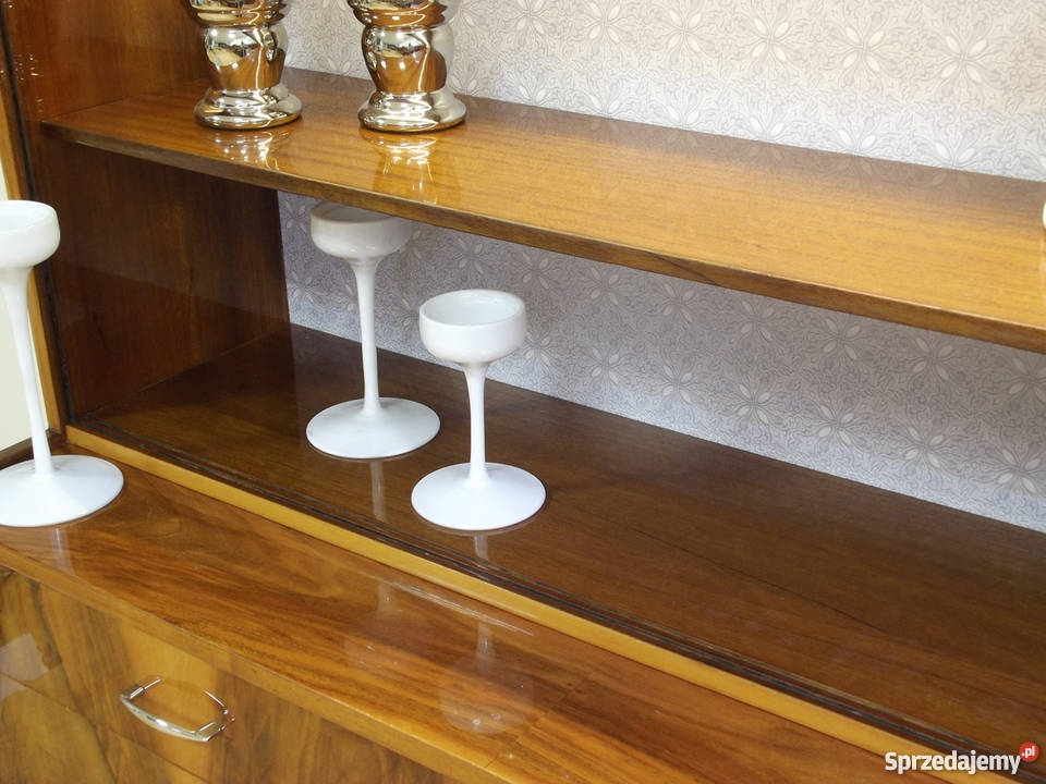 Kredens Biblioteczka Witryna RETRO vintage PRL Wrocław sprzedam