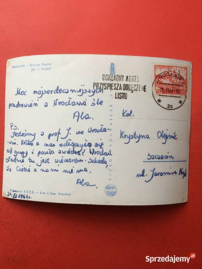 2292 Widokówka Wrocław Antykwariat Szczecin sprzedam