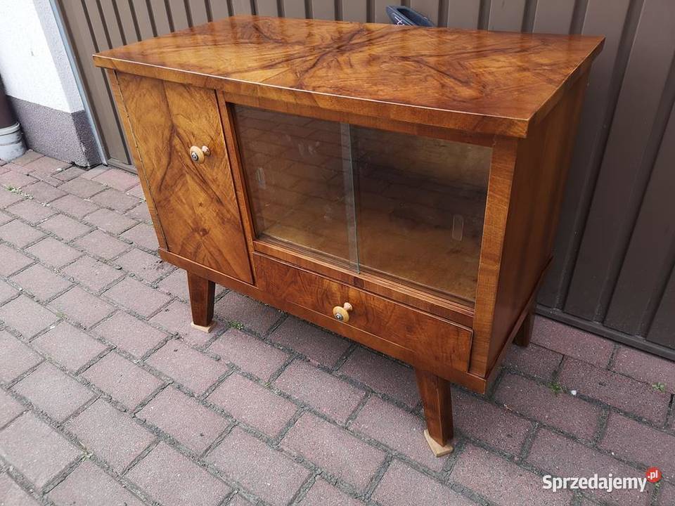 Komoda Szafka Stolik ARTDECO PRL Orzech Stary Swarzędz sprzedam