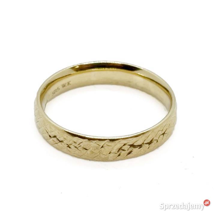 Złota Obrączka Próby 585 088g Rozmiar 13 złoto Elbląg
