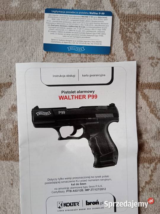 WALTER P99 9mm ALARMOWY mazowieckie