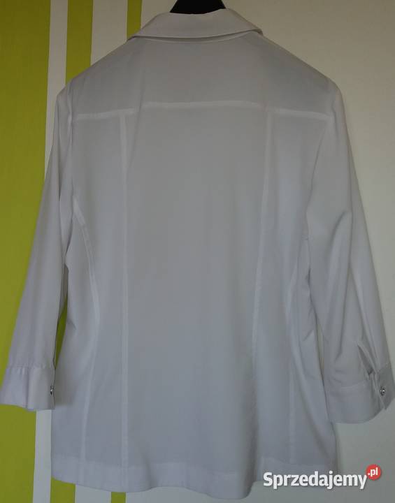XL48 Nienoszona biała bluzka Fart 3/4